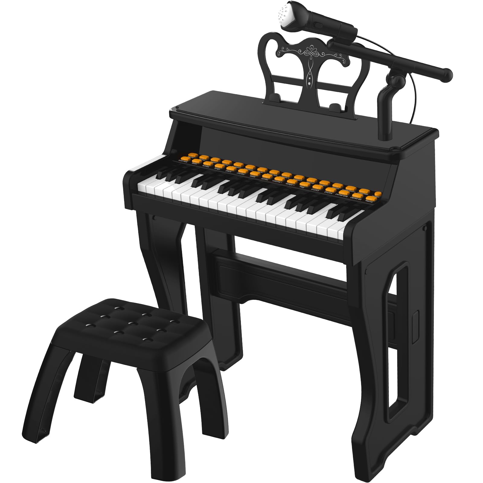 Photo 1 of Dollox Keyboard Piano for Kids, Toddler Piano Toys 37 Keys Kid Musical Instruments Electric Keyboard Baby Pianos for Beginners Mini Music Toy with Stool, Birthday Gift for Age 3 4 5 6 Years Old