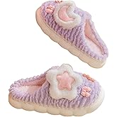 CZQAGCL Cute Women's Star Plush Slippers - Warm Indoor & Outdoor Slippers