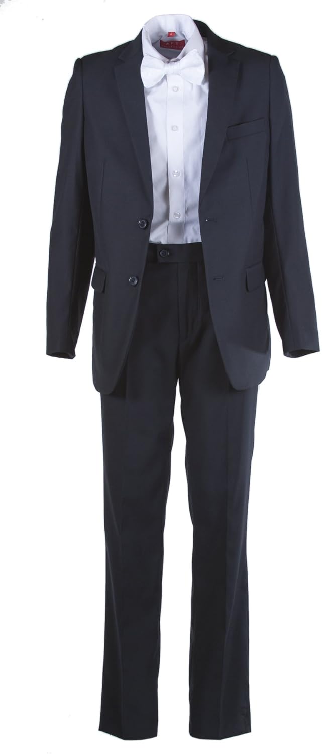 boys slim fit navy suit
