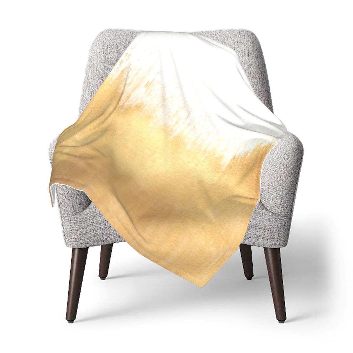 Baby Blanket,Brushed Gold Super Soft Receiving Blankets for Newborns and Toddlers