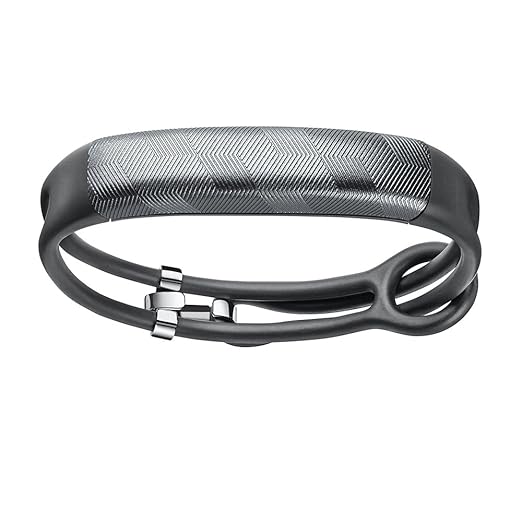 Jawbone UP2 Bluetooth Aktivitäts-/Schlaftracker-Armband (für Apple iOS und Android) Gunmetal Hex
