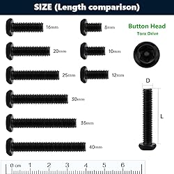 M5-0.8 x 10mm Tamper Proof Button Head Security