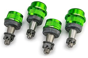 DV8 Offroad Upgraded Ball Joint Set for 2007-2018 Jeep Wrangler JK | Fits Dana 30 or Dana 44 Axles | Greaseable Fittings | Grooved Housing Spines | Includes (2) Upper & Lower Ball Joints