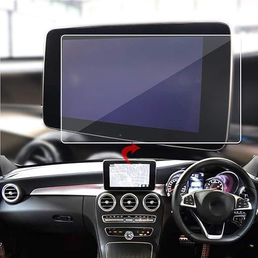 Amazon Meloton Benz メルセデスベンツ Amg C43 C63 W5カーナビ専用液晶保護フィルム 新型8 4インチナビゲーションガラスフィルムキズ防止高透過率高感度タッチ汚れ防止キズ防止 保護フィルム 車 バイク