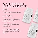 Nails.INC Nail Polish Remover Pot Trio - Collagen, Coconut, Acetone Free view 2
