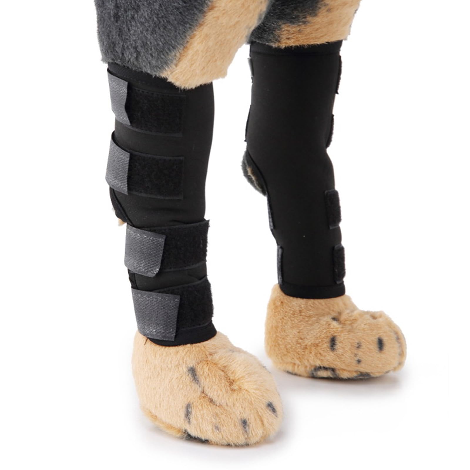 Fybida Dog Front Leg Brace,1 Pair Dog Elbow Protector,Elbow Support Wrap,Dog Knee Dog Knee Brace for Injuries Sprains Arthritis(L)