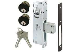 Pacific Doorware AR Rite Style Door Lock Mortise Deadbolt & Double Keyed Cylinder Set, in Duronotic (1-1/8" Backset)