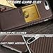 TRAKK SLIM iPhone 7 Plus PU Leather Case, Premium Woven Rich Texture with Credit Card Slot Holder, TWILL Lined iPhone Protective Case for Apple iPhone 7 Plus 5.5 Inch, Brown