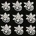 Yantu 10pcs Clear Crystal Snowflake Bridal Hair Pins Swirl Hair Twists Coils Spirals Hair Pin Clip Accessories