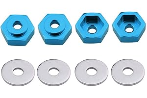 SHARE GOO ShareGoo Metal 12mm to 17mm Wheel Hex Adapter Adaptor Converter Compatible with Tamiya Axial RC4WD Traxxas HPI Himoto HSP Losi Kyosho RC 1/10 On-Road Car Buggy Truck Tyre Tires
