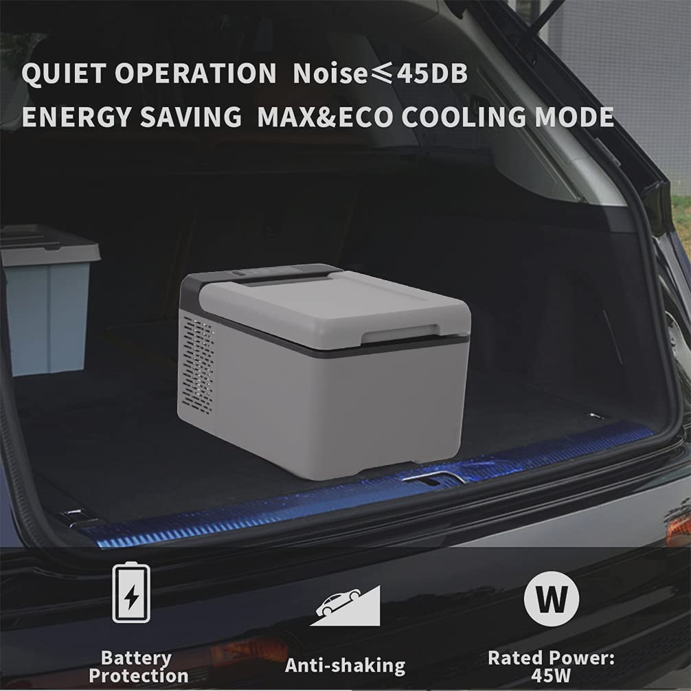 Alpicool C9 Portable Mini Freezer,12 Volt Refrigerator, 10 Quart (9.2 Liter) Fast Cooling 12V Car Fridge -4℉~68℉, Car Cooler, 12/24V DC and 100-240V AC for Outdoor, Camping, RV, Truck, Boat