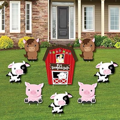 Farm Animals Yard Sign Outdoor Lawn Decorations Barnyard