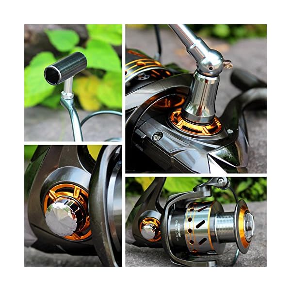 Sougayilang-Leftright-Interchangeable-Collapsible-Handle-Spinning-Fishing-Reel-with-521-Gear-Ratio-121-Ball-Bearings-for-Freshwater-Saltwater-Fishing