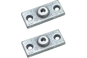 Qlvily 20PCS Ceiling Flange Hangers, Ceiling Flange Hanger Plate Threaded (Pipe), Ceiling Cover Plate, 3/8 in. Rod (Galvanize