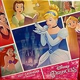Disney Princess 2017 12 Month Colorful Calendar