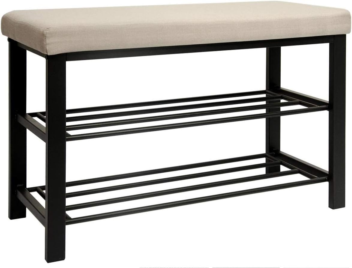 DuneDesign Zapatero con Banco Superior para Sentarse 81x32x46cm Mueble