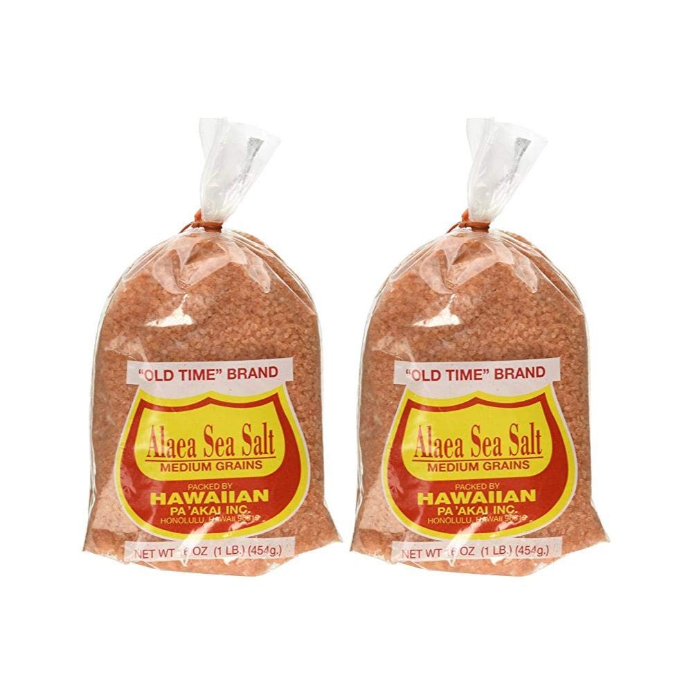 Hawaiian Pa'Akai Inc, Alaea Sea Salt Medium Grains, 16 oz : Grocery & Gourmet Food