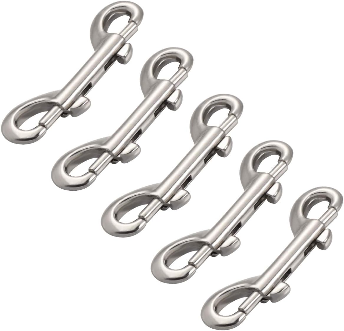 LIOOBO 5Pcs Zinc Alloy Double Ended Bolt Snap Hook Double End Snap