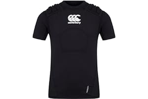 Canterbury Pro Protection Vest Junior Kids Rugby Body Pads Black