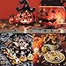 12 Packs Halloween Confetti Table Scatter Decoration Pumpkin Spiders Bats Witches Webs Cat Star Ghost Skull Halloween words Confetti 180g/6.3Oz for Halloween Birthday Party,Slime and DIY Craft,8000Pcs