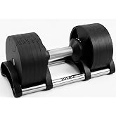 SQUATZ Adjustable Dumbbells with Quick Weight Change, Space-Saving Dumbbell Set with Anti‑Slip Handle, Secure Locking System, Heavy‑Duty Plates &amp; Base for Home Workout and Strength Training
