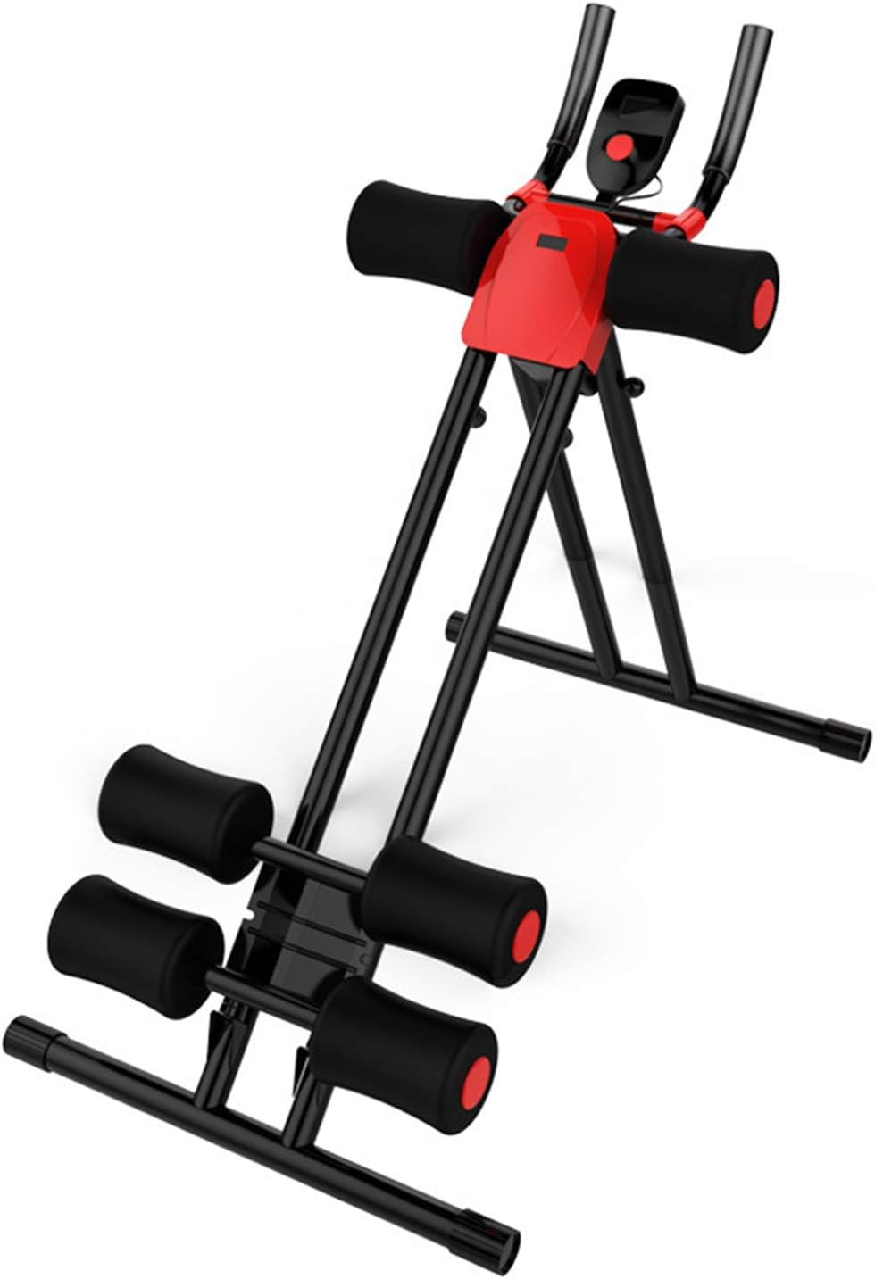 Nisorpa Adjustable Ab Workout Machine Abdominal Trainer Foldable Whole Body Shaper Home Gym Core Toner Strength Training Equipment Waist Cruncher Leg Thigh Side Shaper Fitness Device LCD Counter