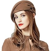 Wedding Hats for Women Vintage Wool Felt Berets Ladies Pearl Fascinator Autumn Winter Cap Bow Church Fedoras
