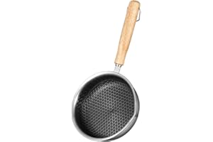 Aomiun Small Frying Pan16cm Non Stick Camping Pan with Pour Spout for Home Picnic Cooking