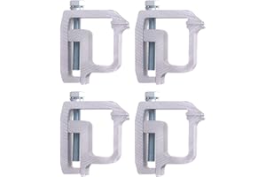CAQEG Mounting Clamps Truck Cap Topper Camper Shell Heavy Duty TL-2002, 4Pcs Universal Truck Topper Clamp Camper Shell Compatible with Toyota Ford Dodge Chevy