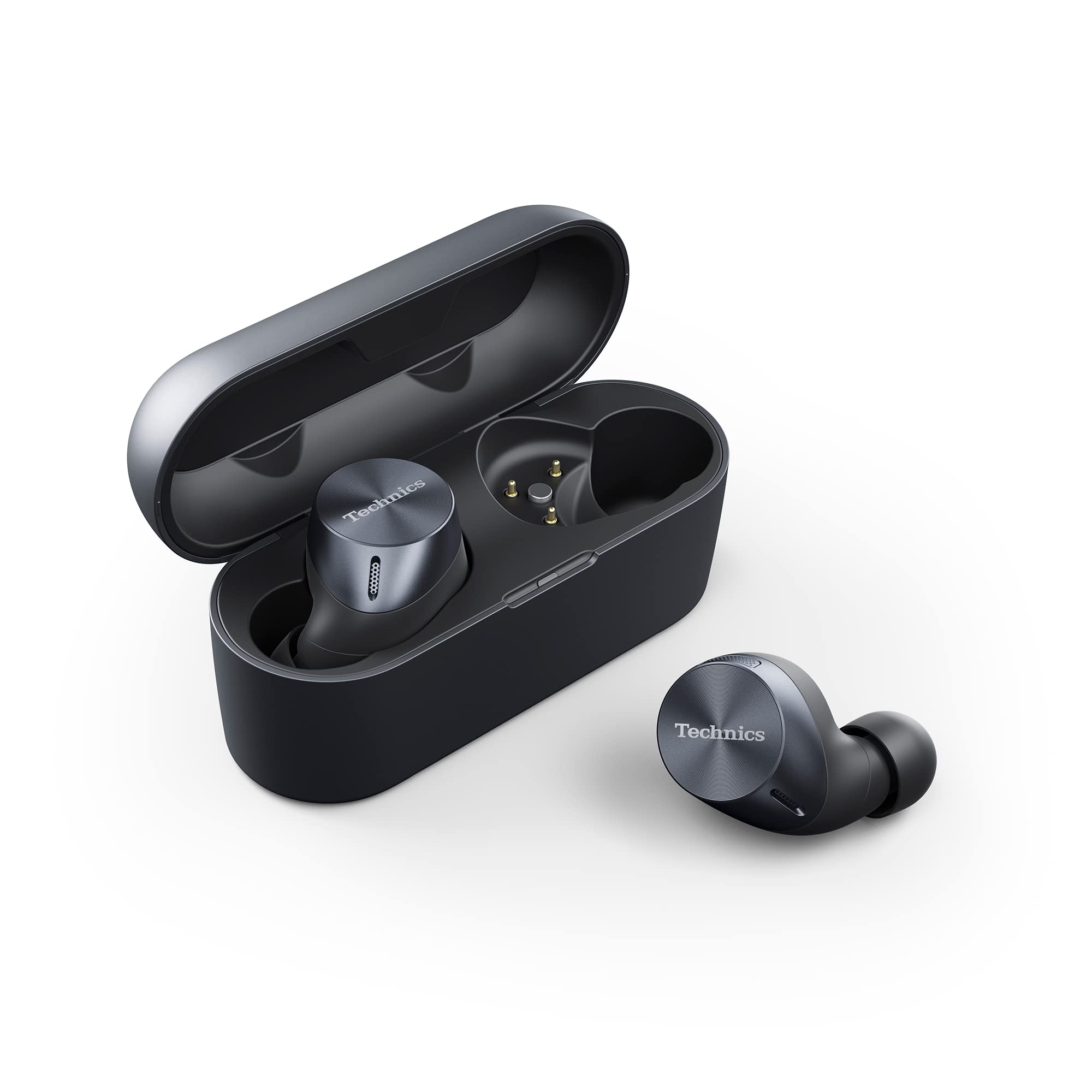 Technics EAH-AZ60E-K Wireless Earbuds with Noise Cancelling, Multipoint Bluetooth, Comfortable In-Ear headset, headset with Built-in Microphone, Customisable Fit, Up to 7 Hours Playtime, Black