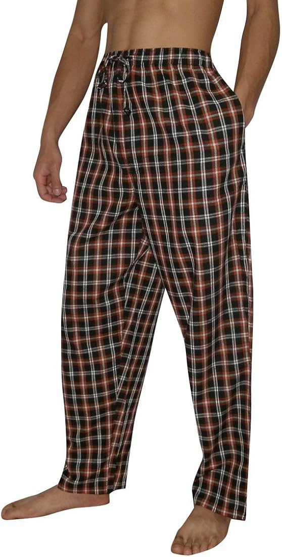 orange and black pajama pants