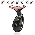 ELISHINE Light Based Multifunctional Facial Massager, 7 Color Portable Face Massager Tool for Skin Care, Glossy Black