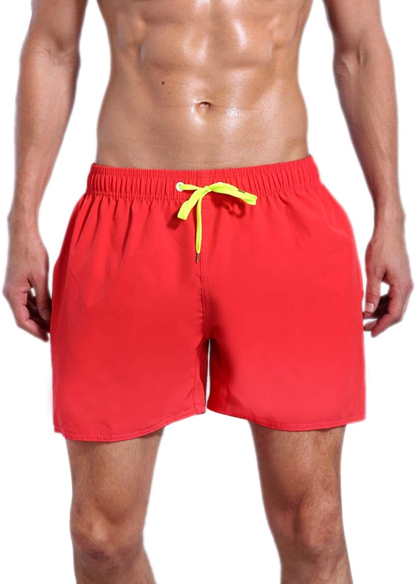 Men's Swim Trunks Quick Dry Watershorts Lightweight 16-Inch Surfing Boardshorts Beach Pants