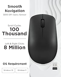 Lenovo 530 Wireless Mouse – Full Size Computer