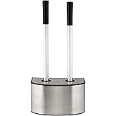 Bath Bliss 2-in-1 Toilet Brush and Plunger Set in Stainless Steel