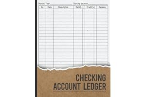 Checking Account Ledger: Payment Record Notebook / Check and Debit Card Register / Bank Transaction and Balance Log Book / Le