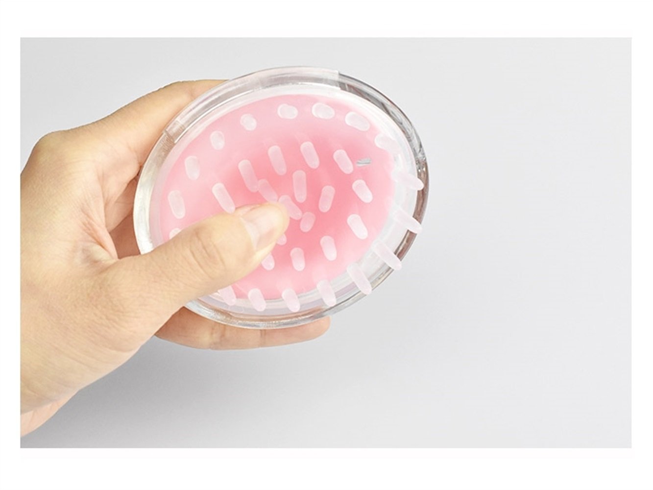 Amazon Com Hair Brush Silicone Dipstick Head Massage Hair Brush
