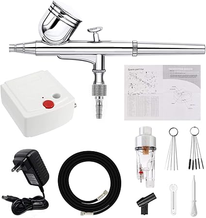 Alinory Dual Action Airbrush Compressor Kit Craft Cake Paint Art Sprayer Set Tools Loisirs Creatifs Cuisine Et Maison Centroarco Com
