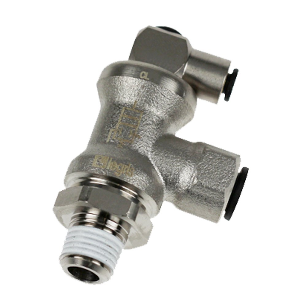 Parker FC60166pk20 Blocking Valve, Tube to Pipe, PushtoConnect and
