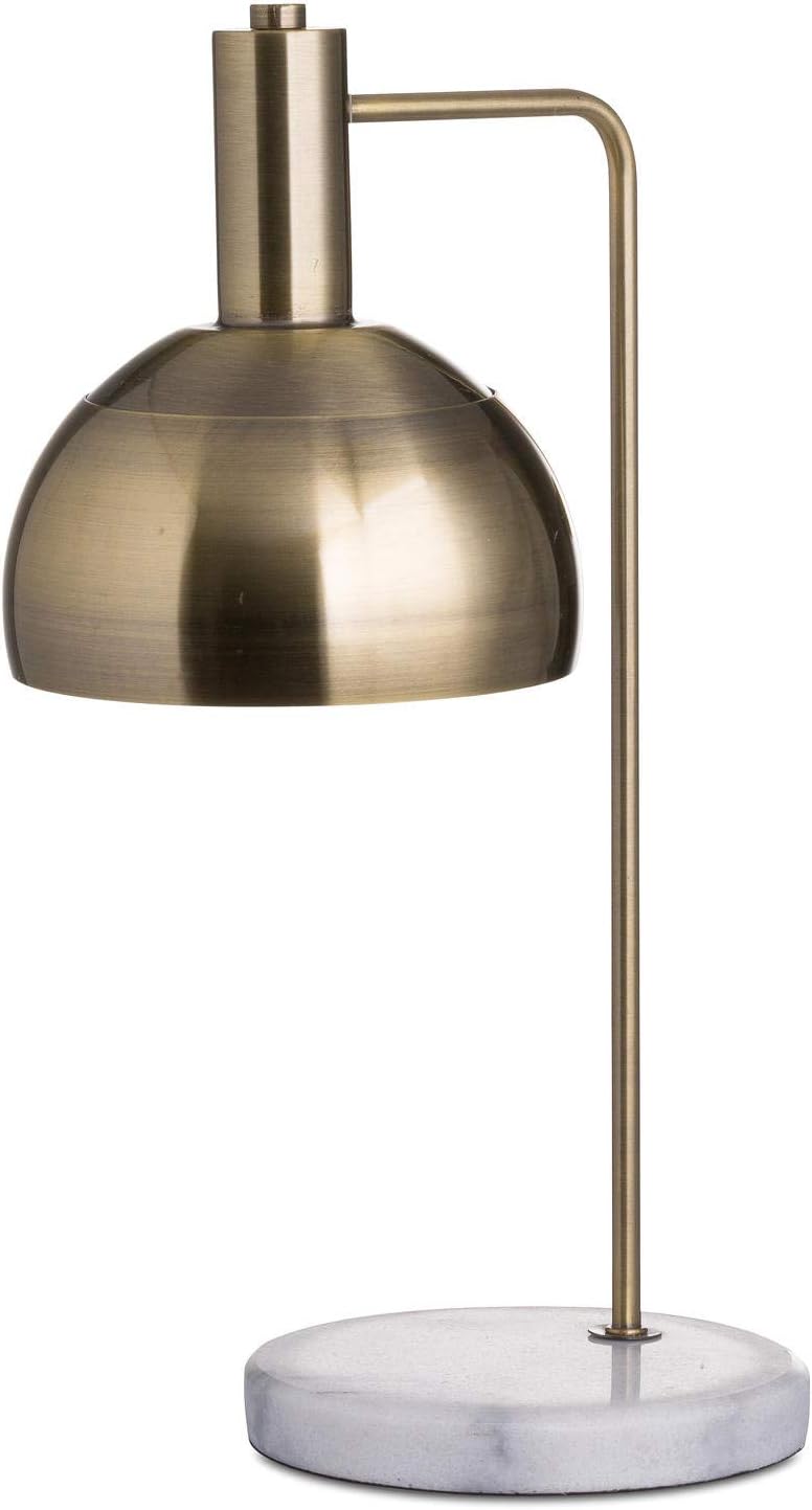 Hill 1975 Marble and Brass Industrial Adjustable Desk Lamp, METAL, Multi-Colour, One Size, Multi - Colour