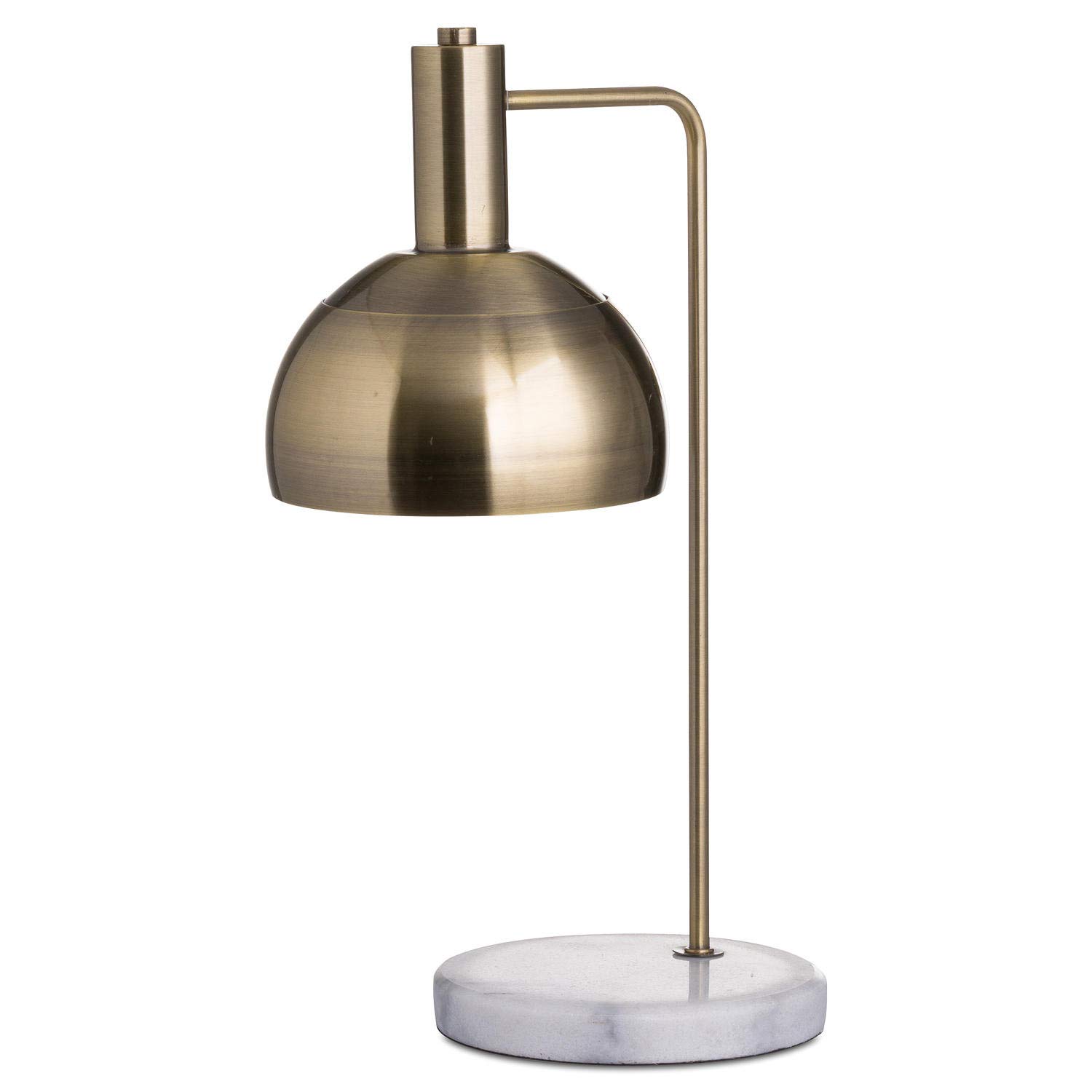 Hill 1975 Marble and Brass Industrial Adjustable Desk Lamp, METAL, Multi-Colour, One Size