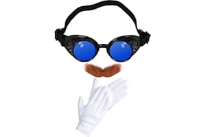 Kavoc Mustache Goggles Glasses Man Beard Costume Movie Accessories Halloween Party Cosplay Props