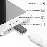 ASIRYVA 2 Pack USB C to Micro USB Adapter Female to Male Black view 7
