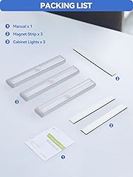 Under Cabinet Lights OxyLED 3 Pack Motion Sensor