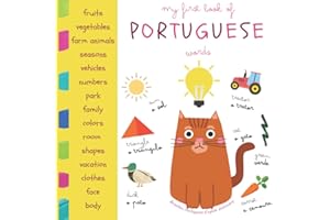 My First Book Of Portuguese Words | Brazilian Portuguese English Dictionary: Portuguese For Kids | Livros Em Portugues