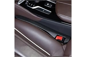 LKAHG 2Pcs Car Seat Gap Filler, Universal Leather Fill Gap Between Seat and Console, Prevent Items from Dropping, Auto Crevice Catcher Blocker, Automotive Interior Accessories