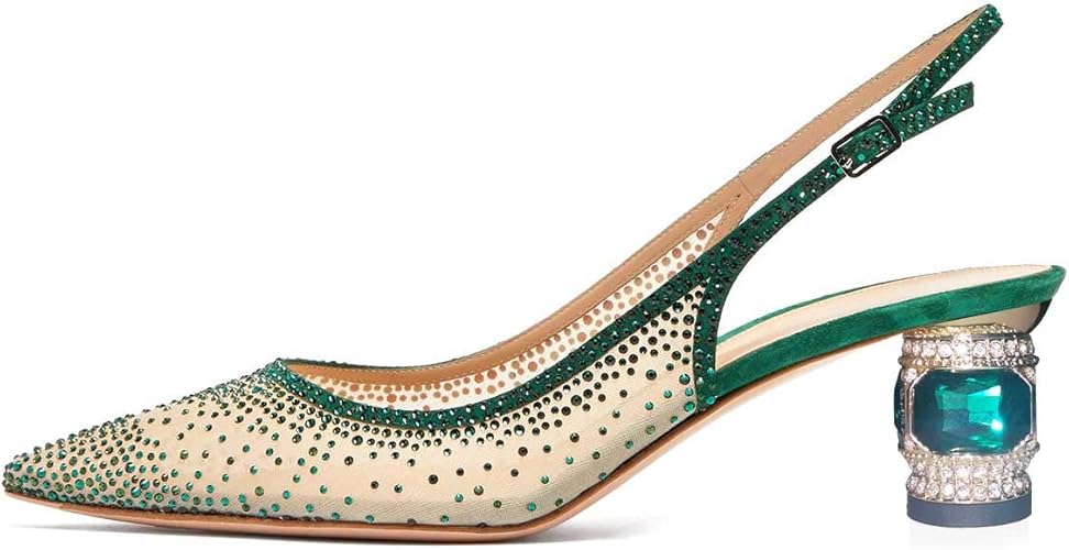rhinestone slingbacks