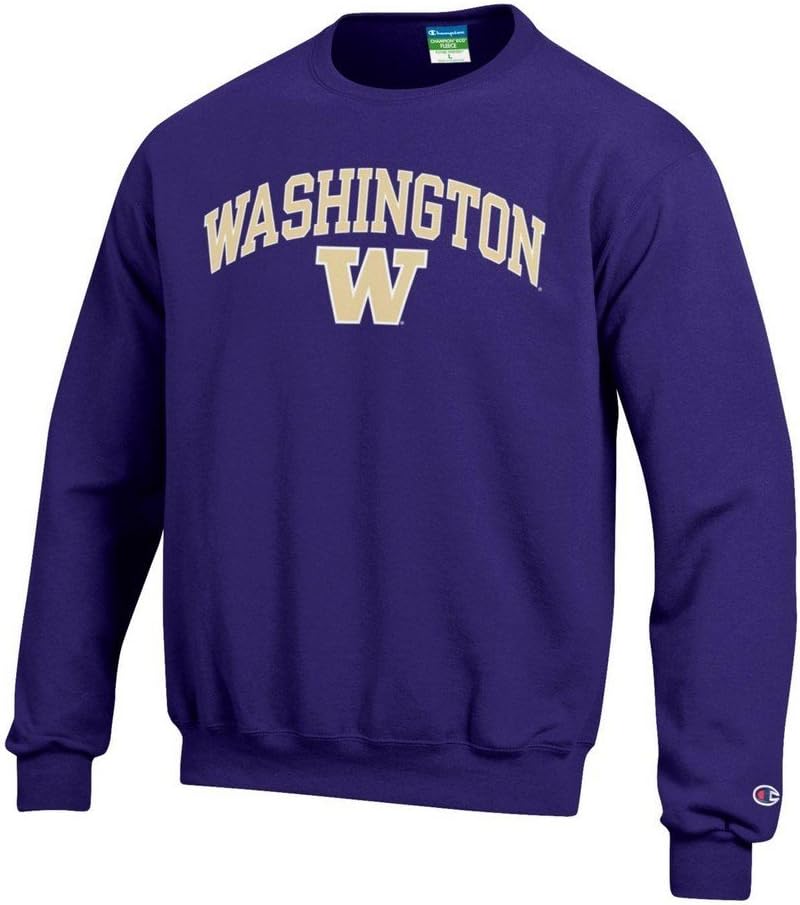 Elite Fan Shop NCAA Men's Team Color Crewneck Sweatshirt Arch