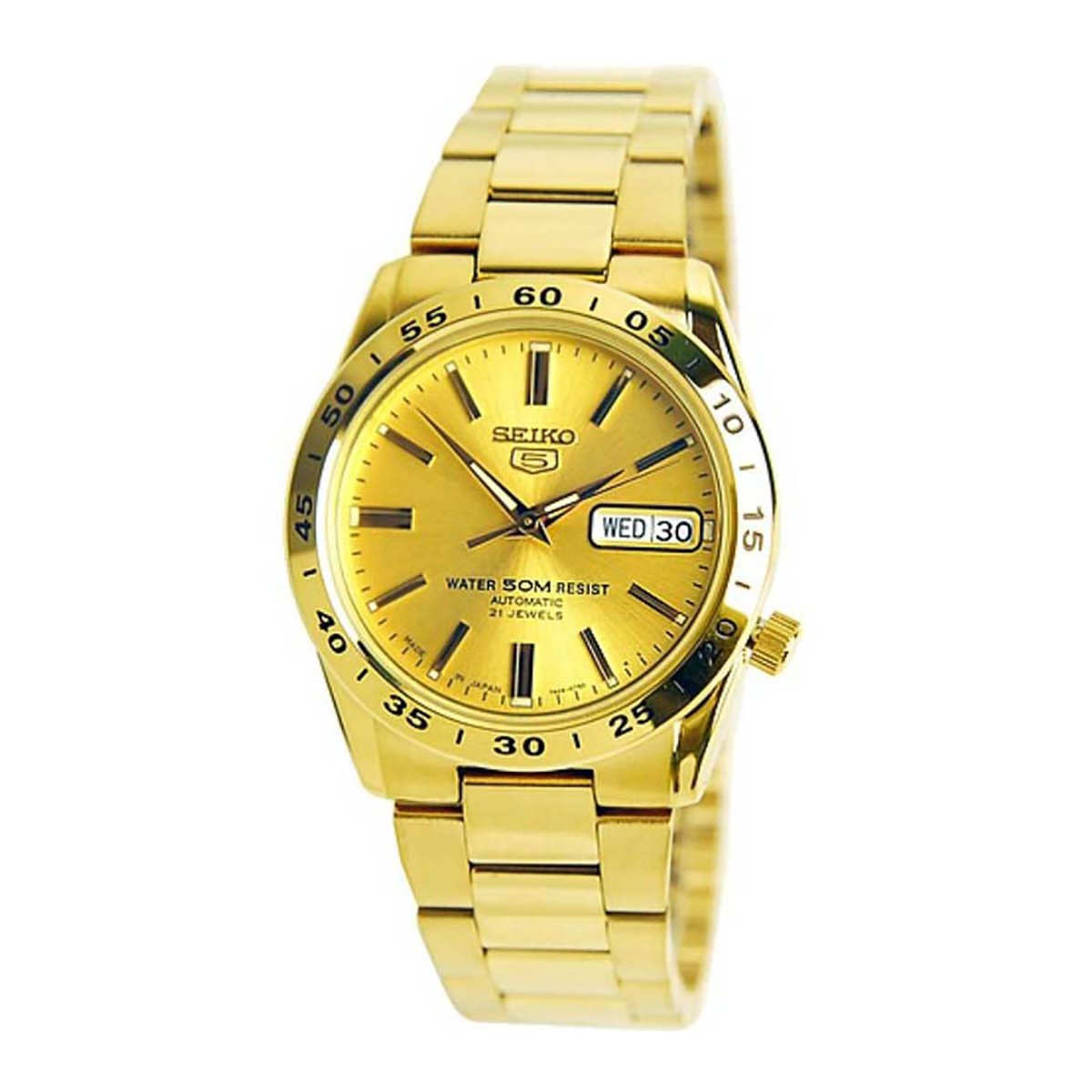 Seiko 5 Snkm75 Men S Stainless Steel Green Dial Self Winding Automatic Watch Buy Online In Madagascar At Madagascar Desertcart Com Productid