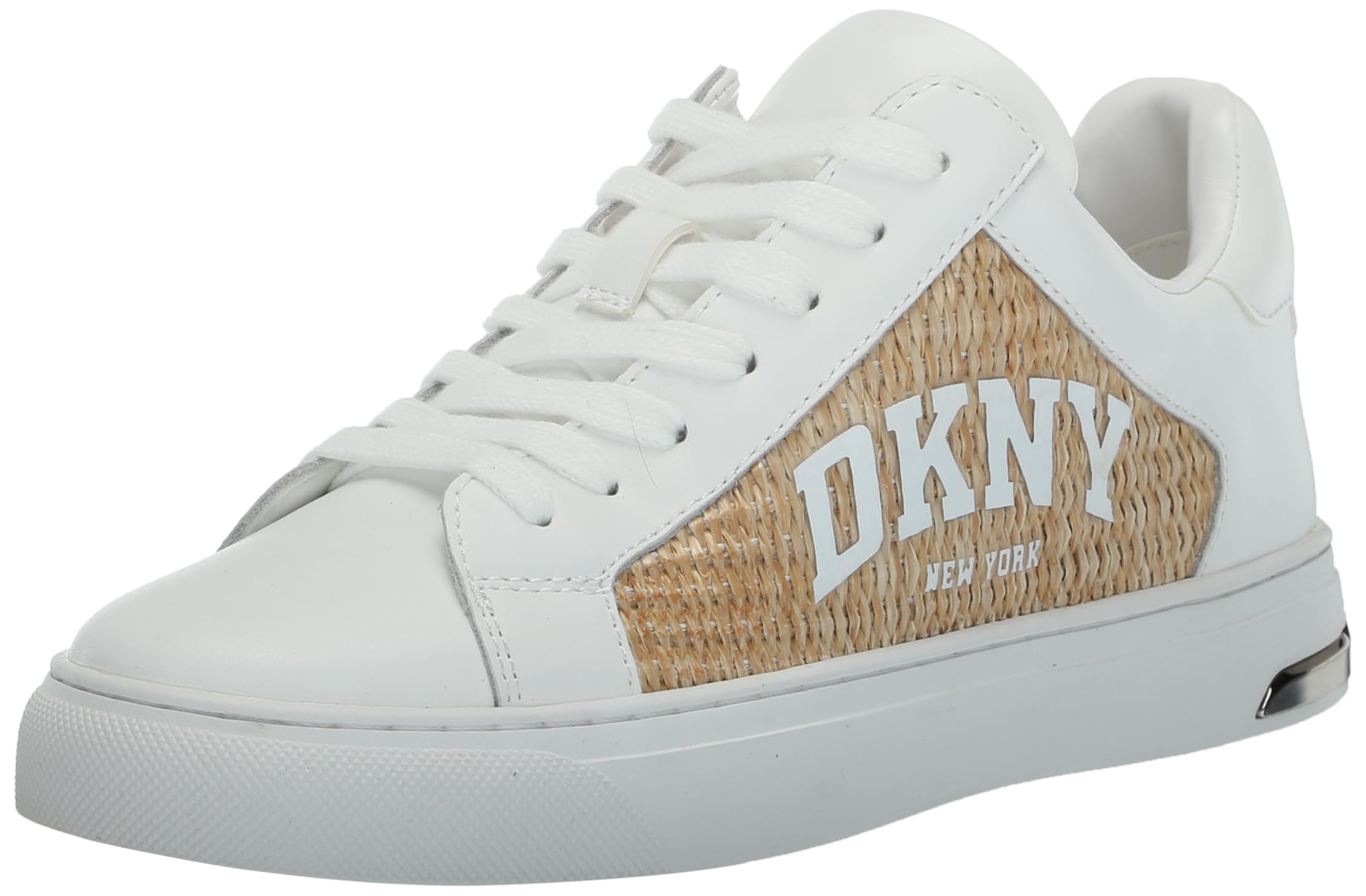 DKNY Women’s Shoes Athletic,WHT/Natural,6.5
